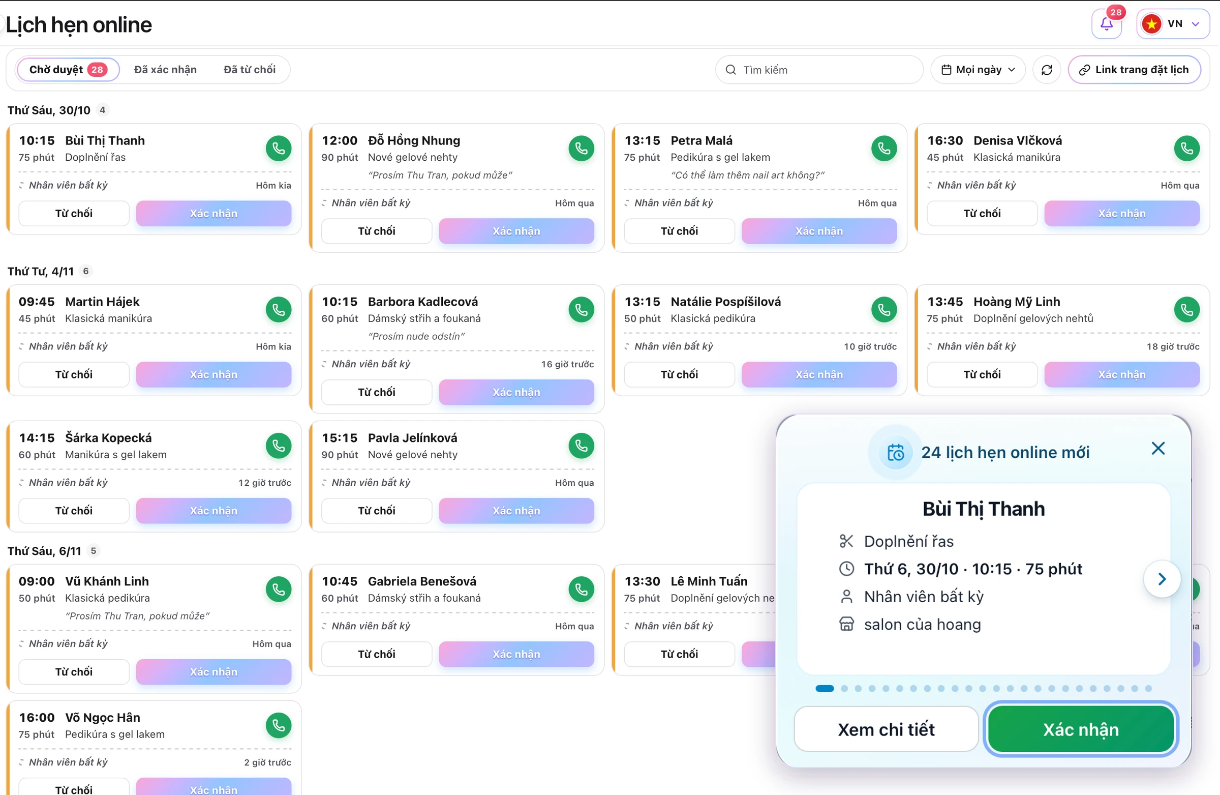 Duyệt trong app